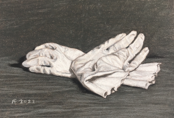 White Rubber Gloves: Pandemic Drawing #47